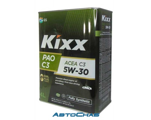KIXX PAO C3 5W30 SN/CF 4л Моторное масло